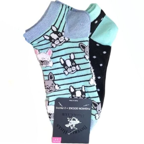 Accessories - *3/$15* French Bulldog + Polka Dot Socks